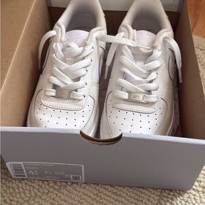 Nike Kids' Air Force 1 White Sneakers